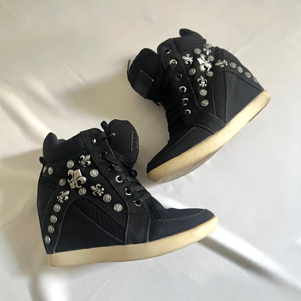 Gothic ⚜️ Stud Wedge High Top