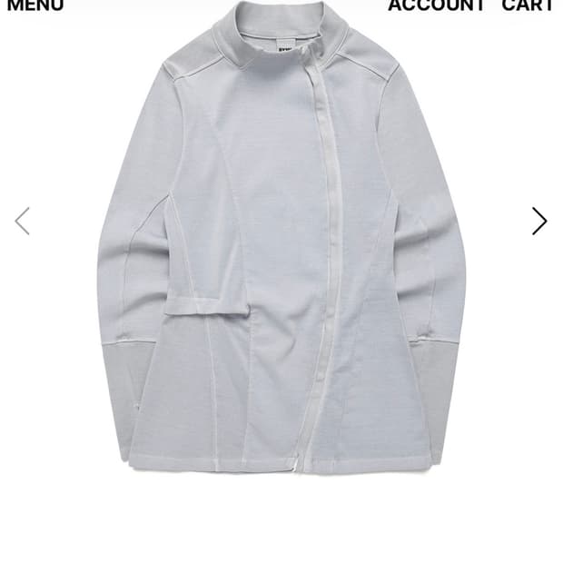 Side Tuck Rib Top (Light Grey)