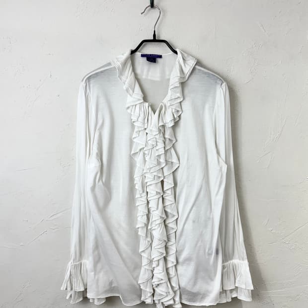 랄프로렌 컬렉션 (퍼플 라벨) 프릴 셔츠