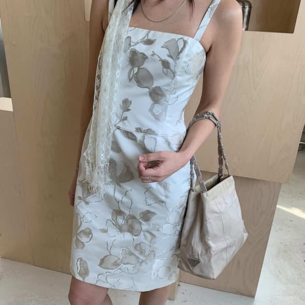 오아엔스 oaens 빈티지 레이스 머플러 스카프