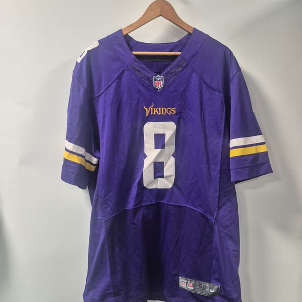 *무료배송* 나이키 XXL사이즈  NFL 바이킹스 8번 반팔(상태A급)