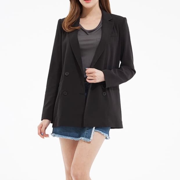 미쏘 클래식 더블 블레이저 자켓 (S / 새상품 택O)