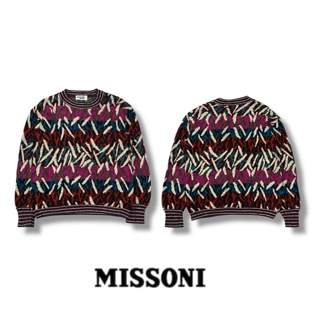 미쏘니 패턴 니트 s08396