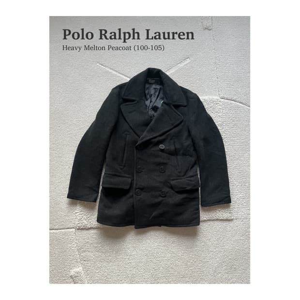 폴로 랄프로렌 헤비 멜튼울 피코트 (100-105)
