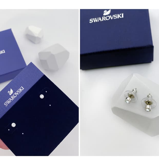 새제품)스와로브스키 심플 귀걸이 정품