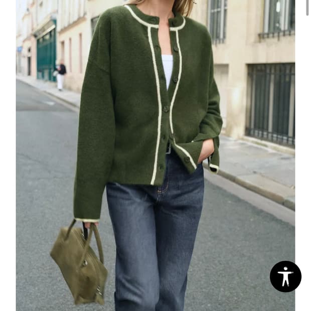 자라 니트 재킷