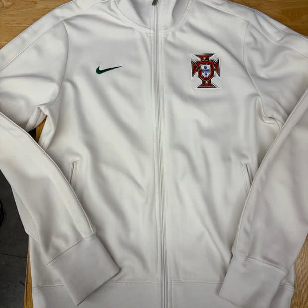 [L] 나이키 포르투갈 축구 국가대표팀 트랙탑 화이트 져지