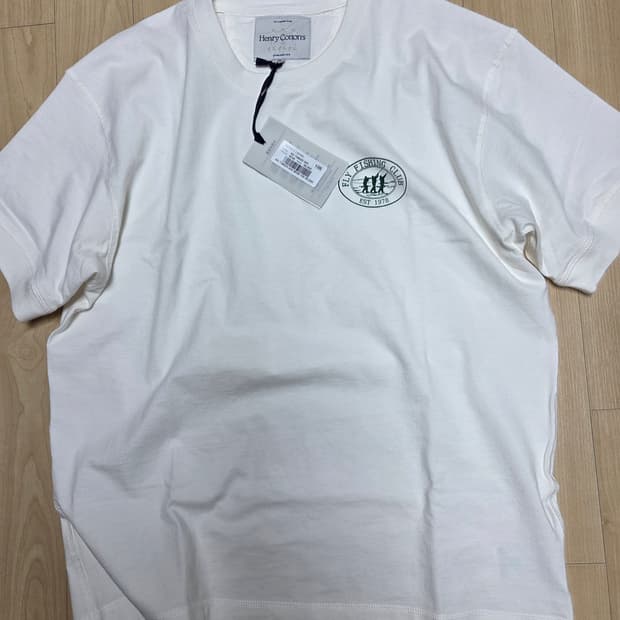 헨리코튼 FFC 반팔티셔츠 105 화이트 새상품