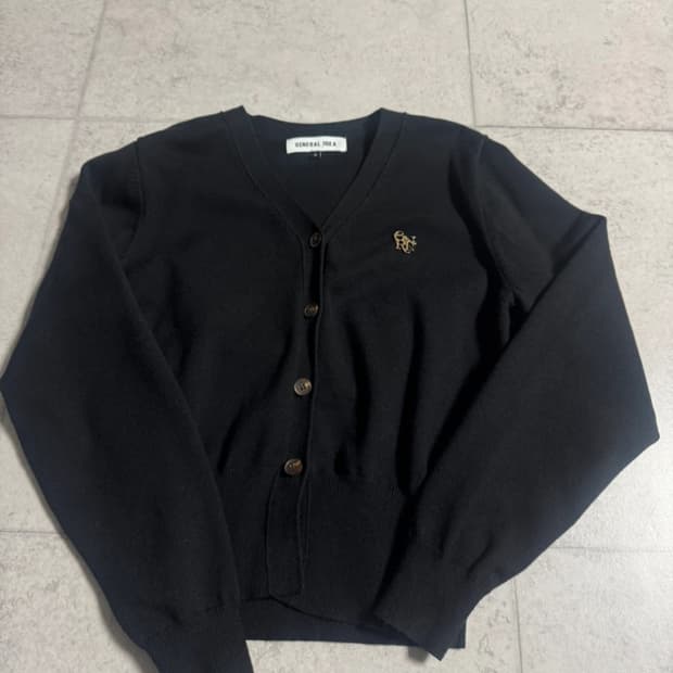 제너럴 아이디어 블랙 가디건