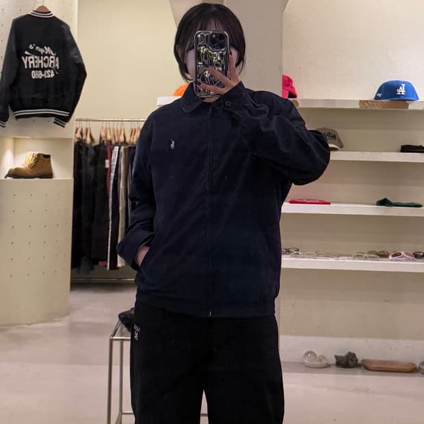 폴로 랄프로렌 베이지 포니 스윙톱 블루종 자켓 U1430