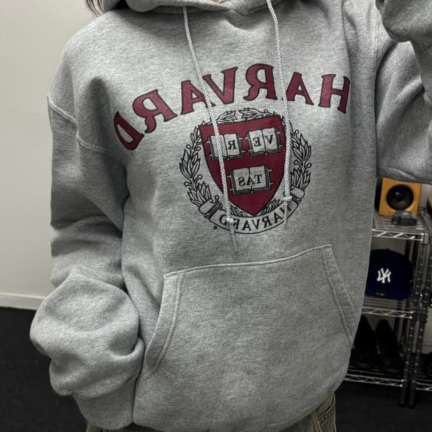 챔피온 00s 하버드 컬리지 후드티