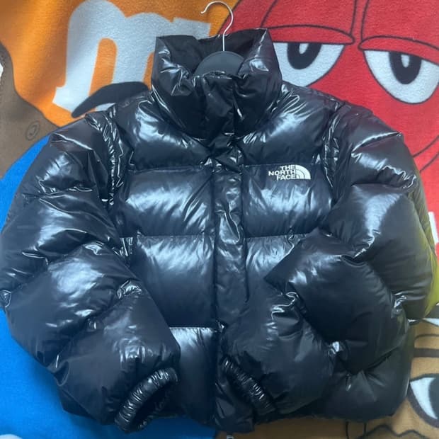 노스페이스 화이트 라벨 글로시 다운 패딩