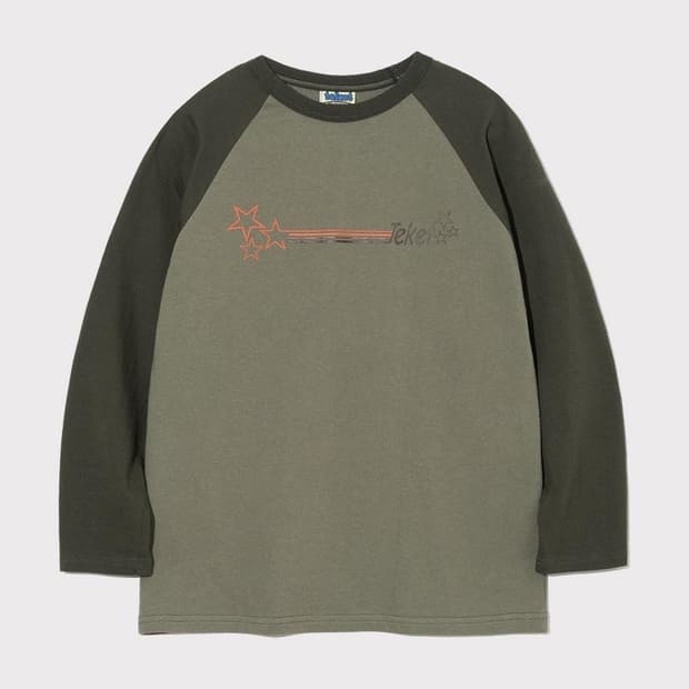 테켓 Keep Raglan L/S Tee Khaki