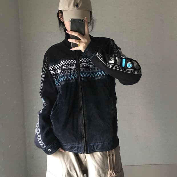 EXR 레이싱 니트집업