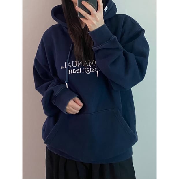 노매뉴얼 후드티