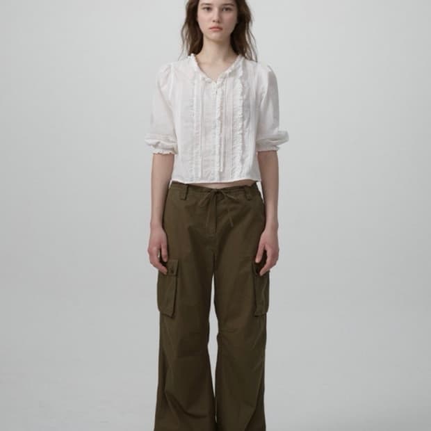 Fevia frill pintuck blouse