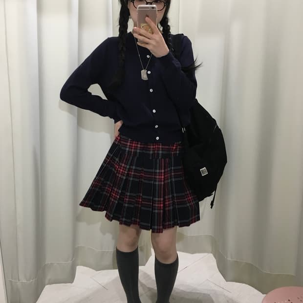 프레피/스쿨룩 상하의 세트