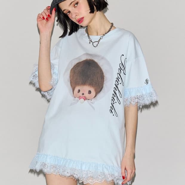쥬에띠 몬치치 Jouetie Monchichi 베이비치치 레이스 티셔츠