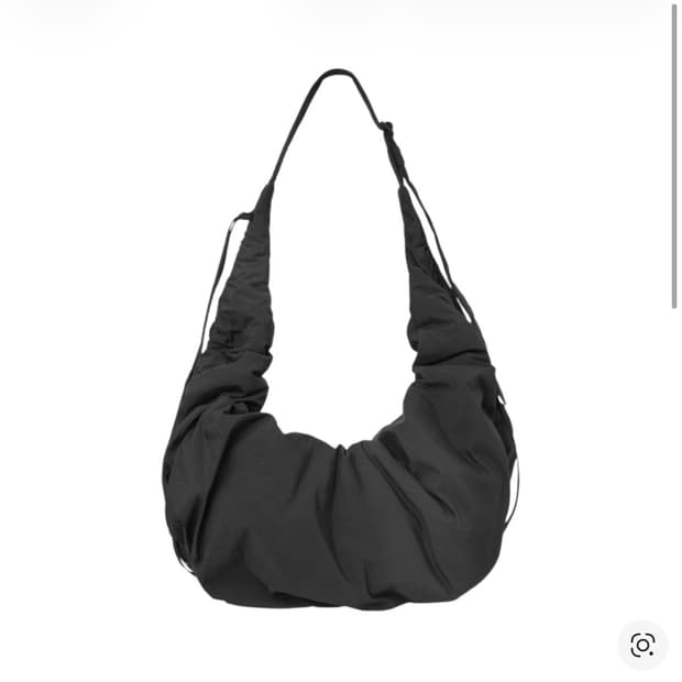 코스 캐노피 나일론 오버사이즈 크로스바디백 블랙