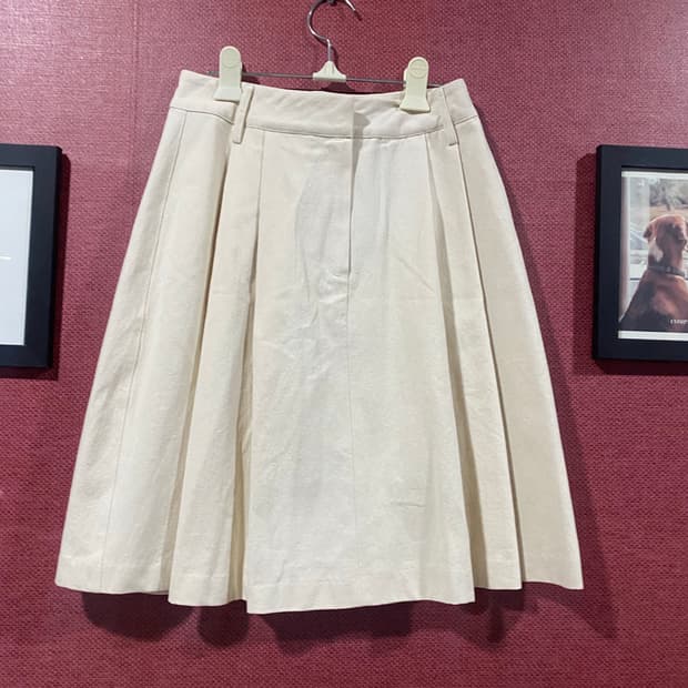 Unusually 플리츠 스커트 M 아이보리