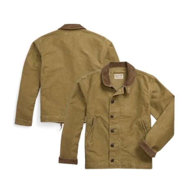 rrl 코듀로이 칼라코튼 덱자켓 더블알엘 doublerl