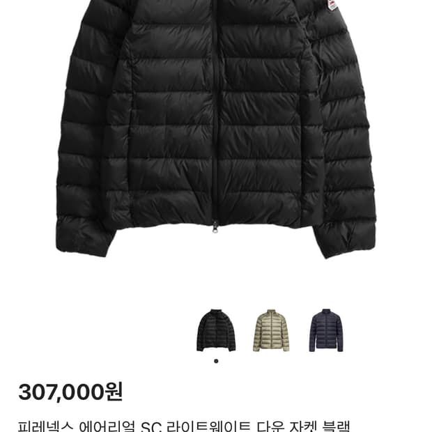 피레넥스 에어리얼 경량패딩