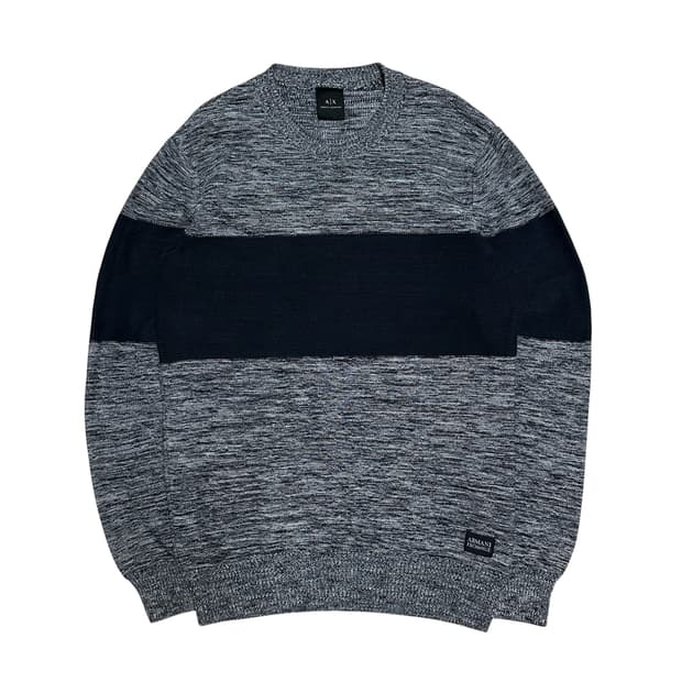 [XS] 아르마니 익스체인지 배색 니트