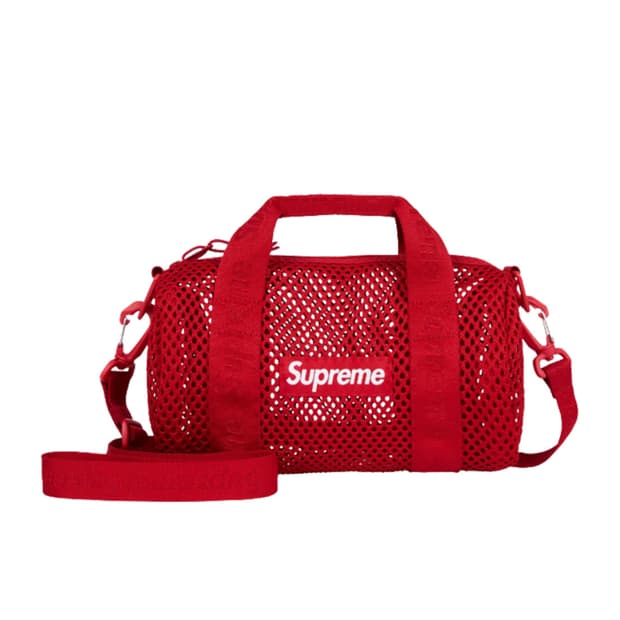 슈프림 메쉬 미니 더플백 레드