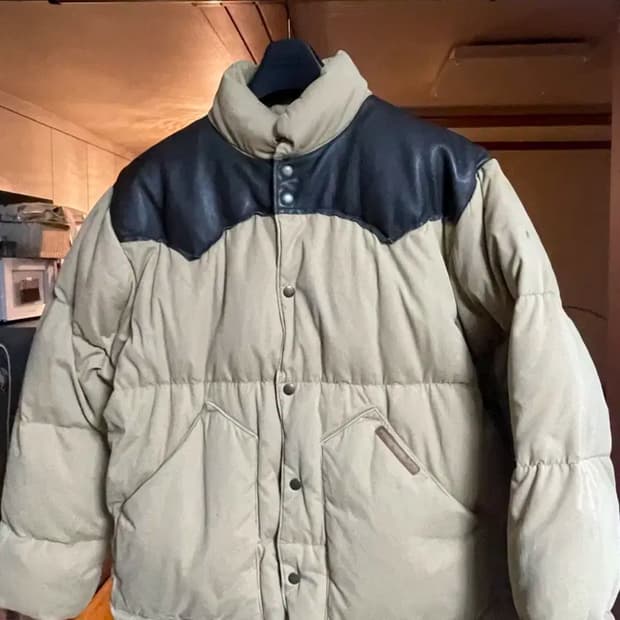 폴로 진스 웨스턴 요크 숏 패딩