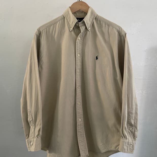 Polo 폴로 랄프로렌 베이지 컬러 버튼다운 블레어 셔츠