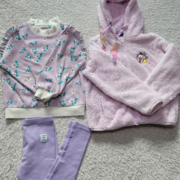 👶여아130사이즈👶 기모티.레깅스.집업 일괄