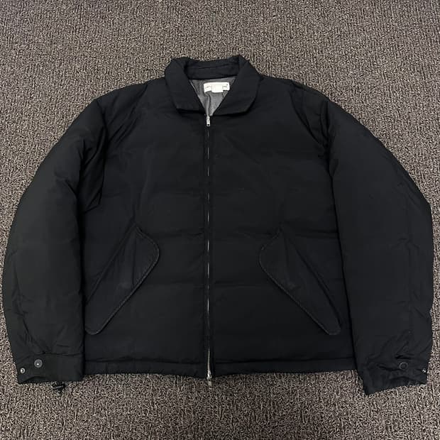 라퍼지스토어 덕다운 미니멀 블루종 패딩 블랙 L