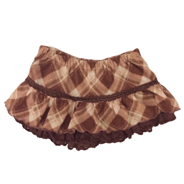 리즈리사 브라운 체크 큐롯