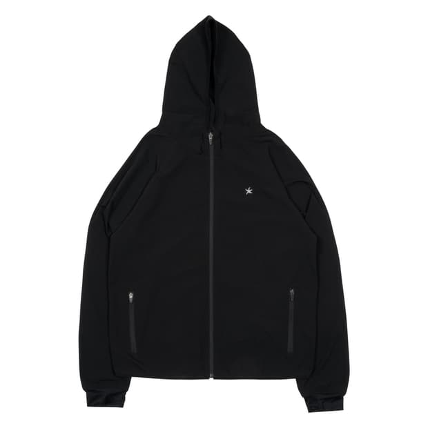 TCM starfish light hooded zip-up (black)