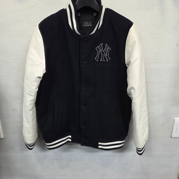 엠엘비 뉴욕양키즈 울 레더 패딩 바시티자켓 85