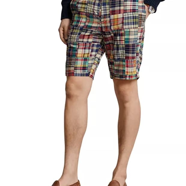 폴로 랄프로렌 마드라스 패치워크 쇼츠 