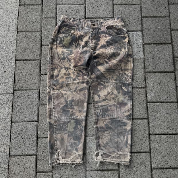36x30 랭글러 리얼트리 카모 더블니 팬츠