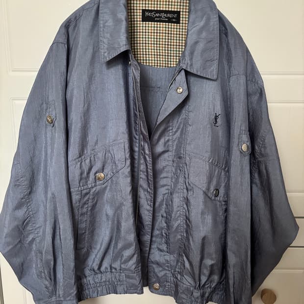 일본구매 입생로랑 빈티지 바람막이 재킷 생로랑