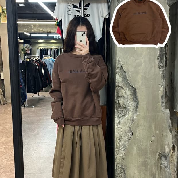 엠포리오 아르마니 맨투맨 브라운 46 #csz2486