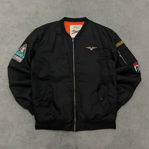 XL ASST 빈티지 US아미 패치 항공점퍼