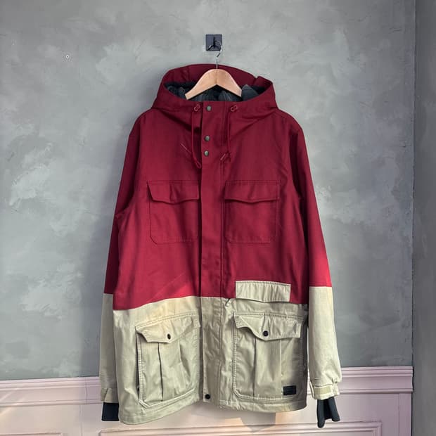 나이키 스톰핏 스키 파카 자켓 버건디
