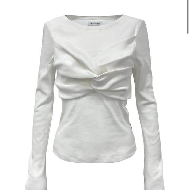 chemehc 체메씨 knot 롱슬리브티