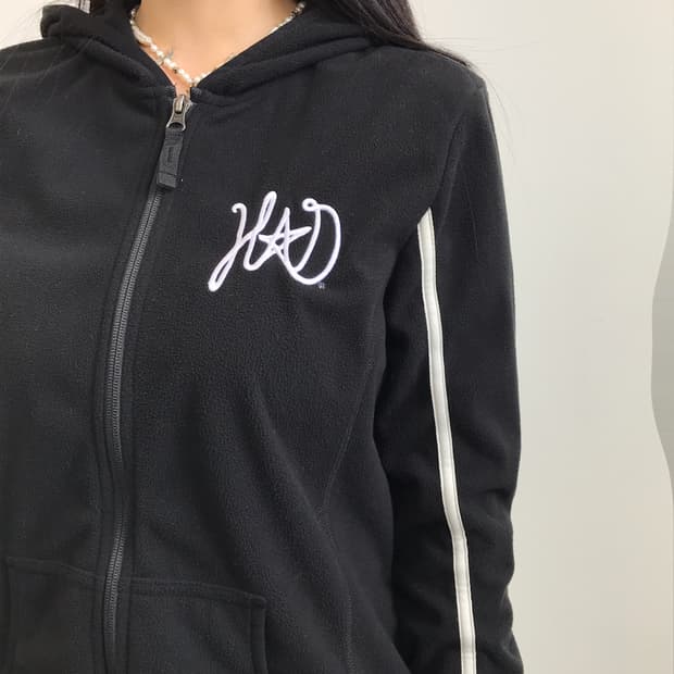 'Harley-Davidson' Black Fleece Zip-Up