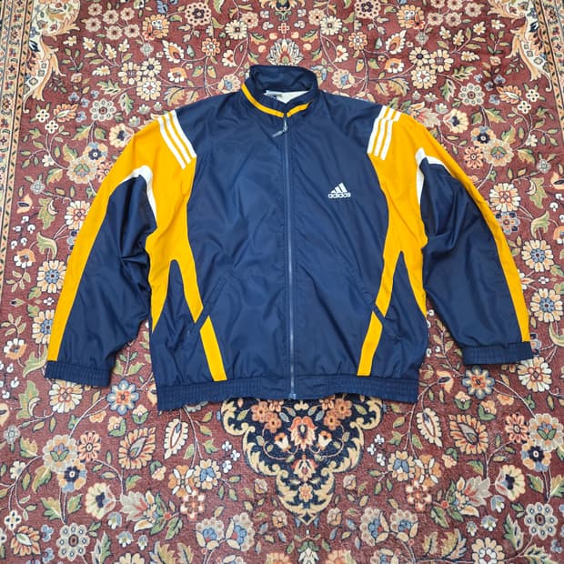 XL 아디다스 올드스쿨 배색 윈드브레이커 자켓(실측2XL)