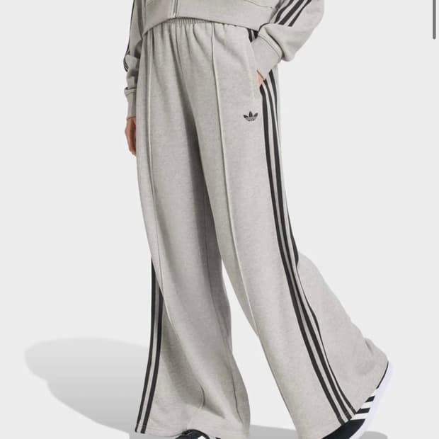 아디다스 여성 삼선 와이드 스웨트 팬츠xs
