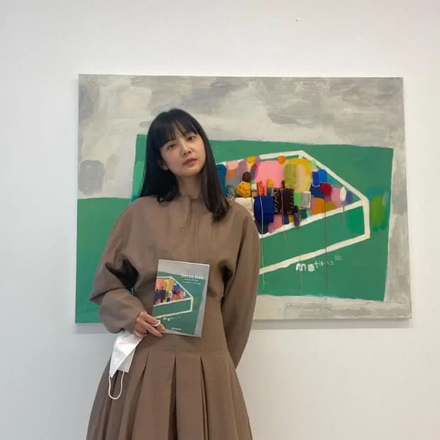 르메르 윤승아 원피스 다크브라운 1사이즈