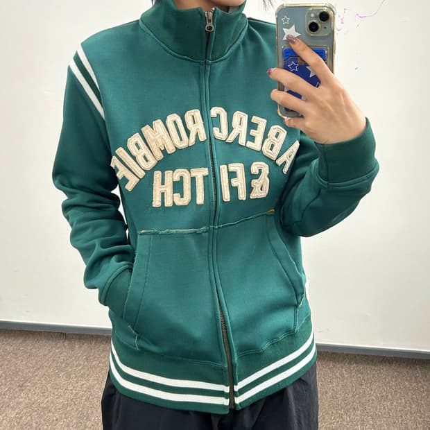 Abercrombie 아베크롬비 스펠아웃 그린 집업