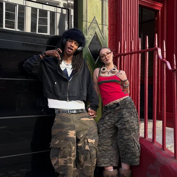 [30] 제이디드 런던 카모 카고 팬츠 jaded london