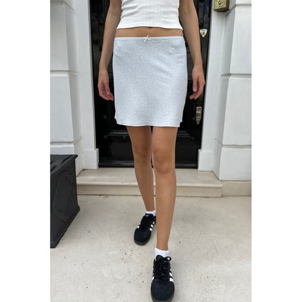 브렌디멜빌 세피아 플로랄 스커트