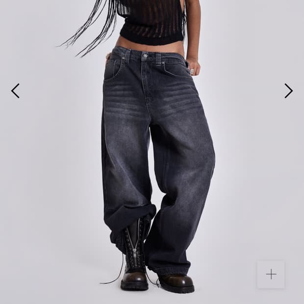 제이디드런던 바지 새상품 Washed Black Colossus Jean